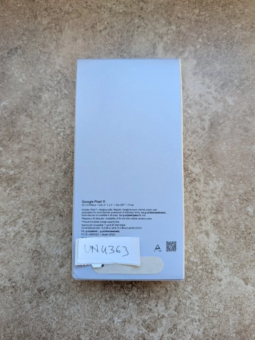 Google Pixel 11 256GB 12GB RAM Frost 6.3in OLED 48MP Cam Tensor G6 Sealed New